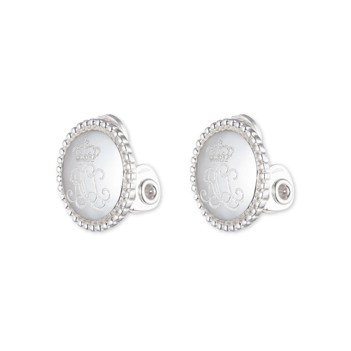 ARETES RALPH LAUREN HURLINGHAM PLATEADO