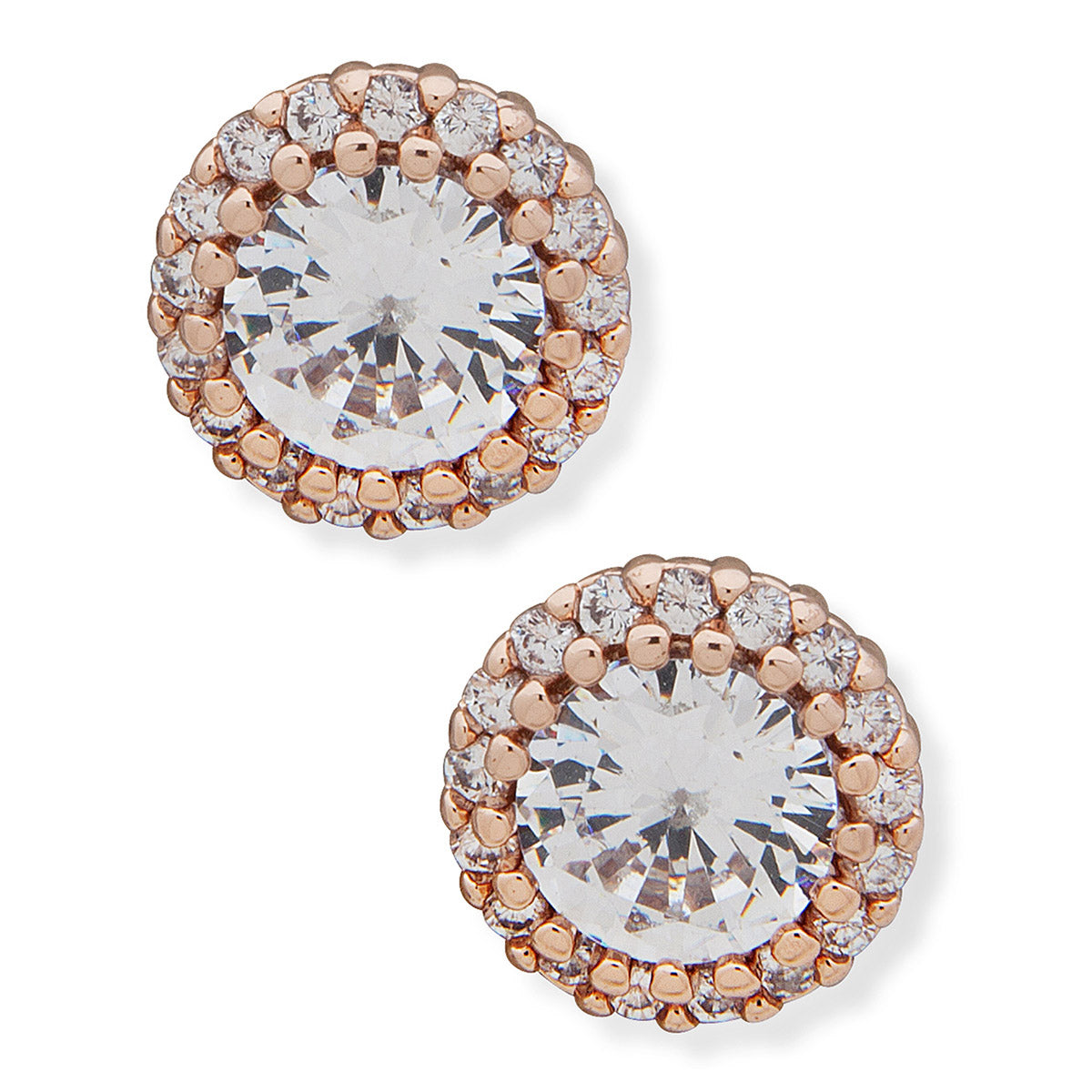 ARETES ANNE KLEIN SIMPLY RADIANT ORO ROSADO
