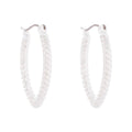 ARETES NAPIER METAL ILLUSION PLATEADO