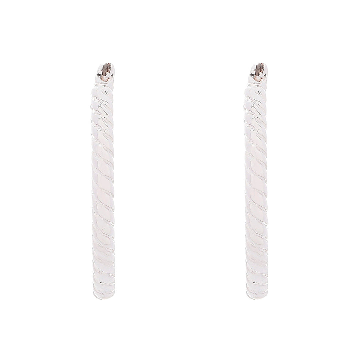 ARETES NAPIER METAL ILLUSION PLATEADO