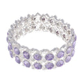 PULSERA NAPIER LAVENDER SOCIAL PLATEADO