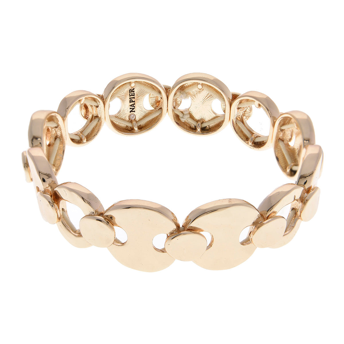 PULSERA NAPIER ROUND AND ROUND DORADO