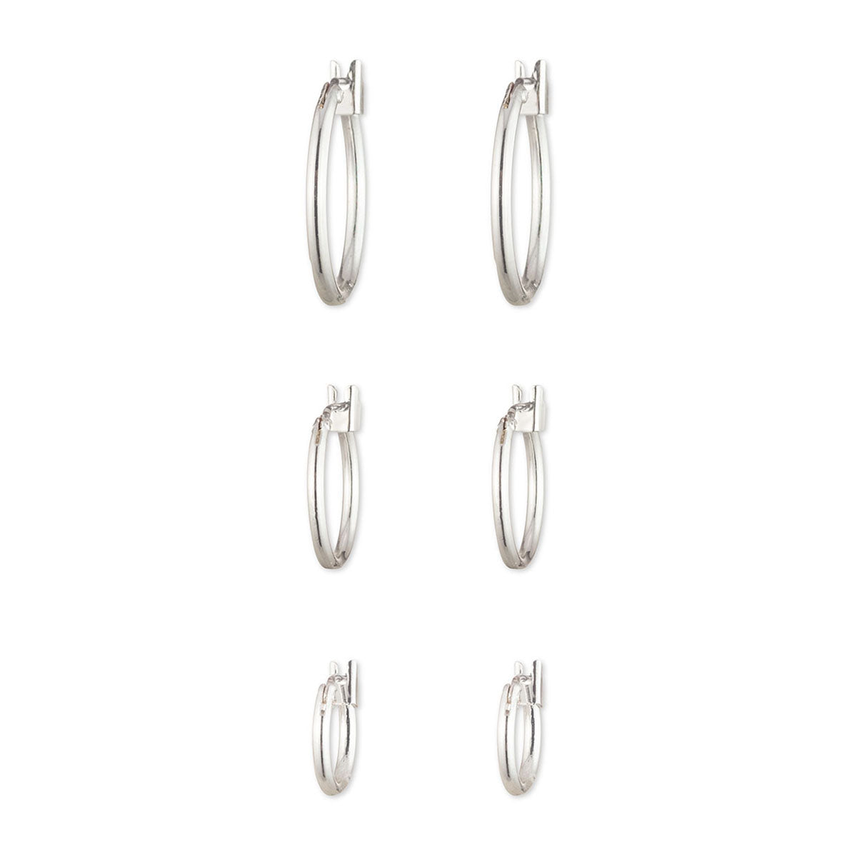 ARETES NINE WEST BASIC SILVER PLATA