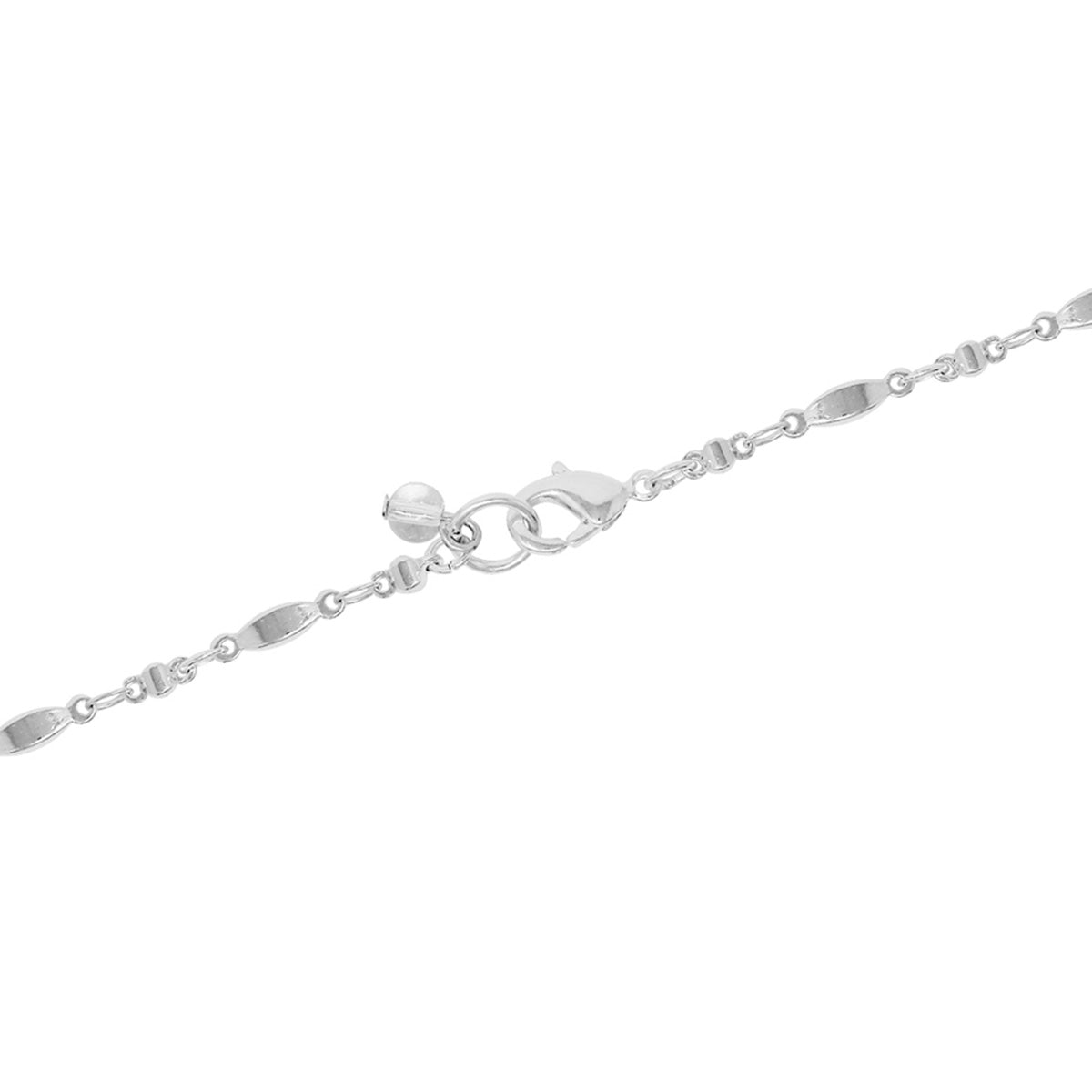 COLLAR NAPIER SPLASH OF PEARL PLATEADO