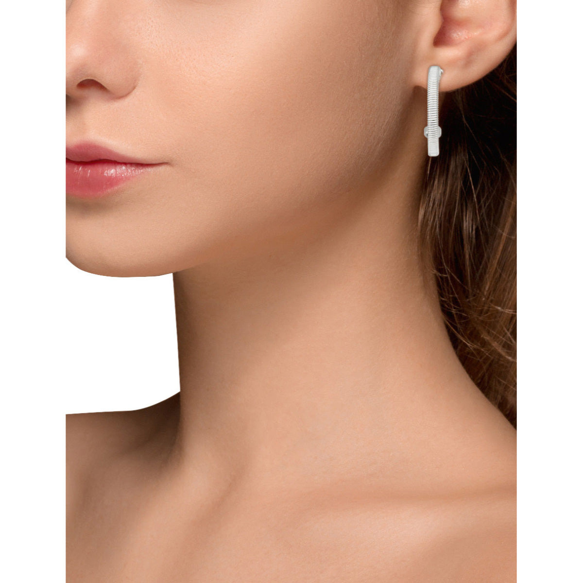 ARETES NAPIER CHAIN REACTION PLATEADO