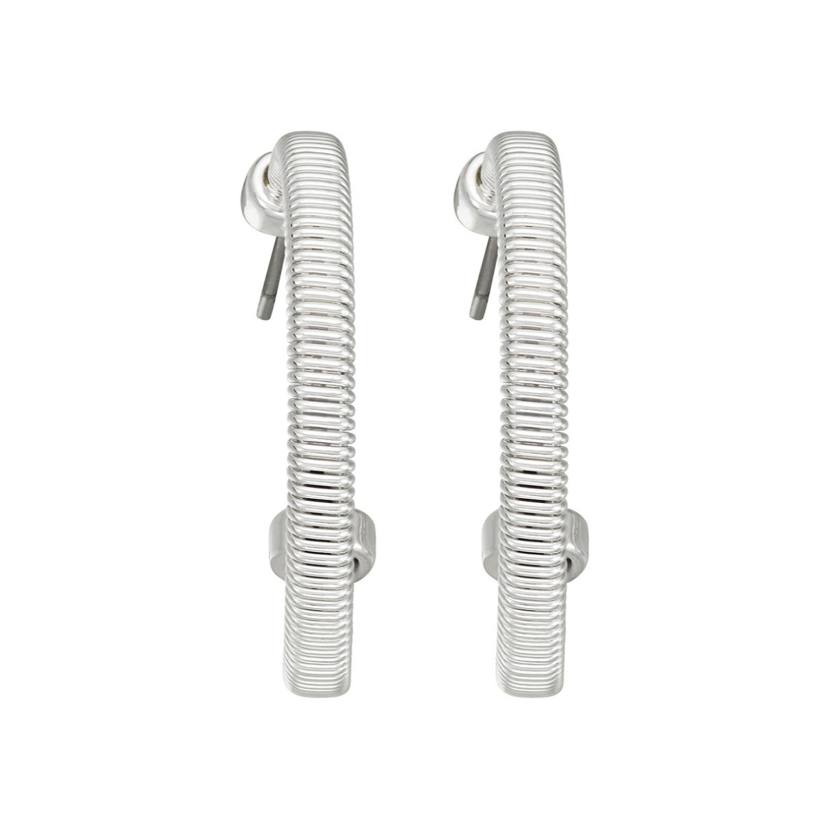 ARETES NAPIER CHAIN REACTION PLATEADO