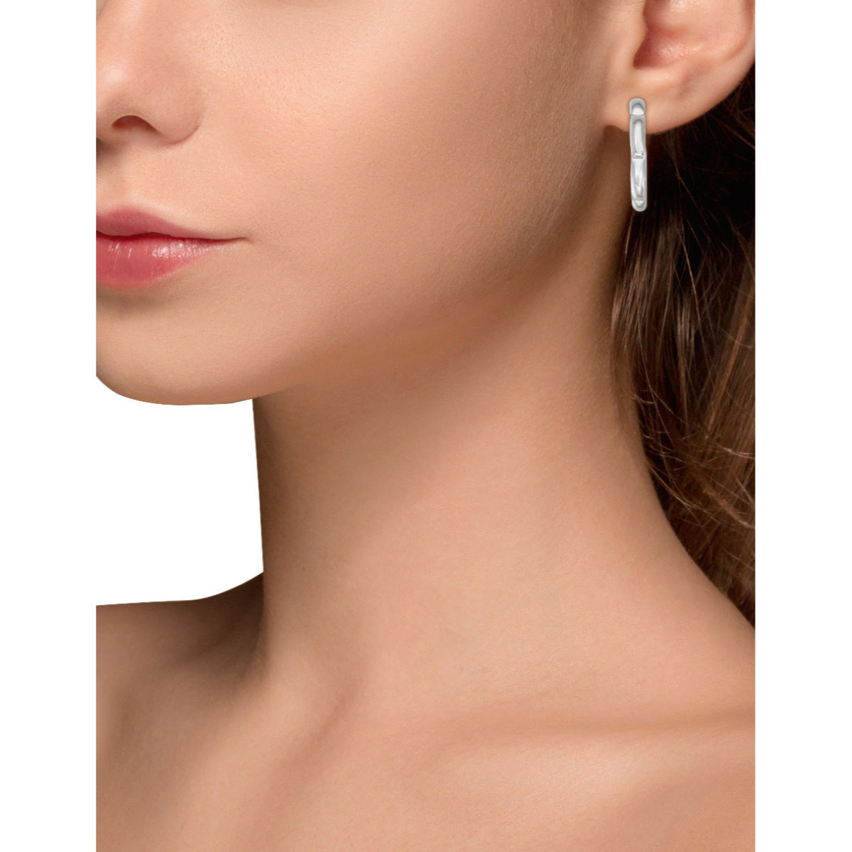 ARETES NAPIER FEB BASIC EARS 1 PLATEADO