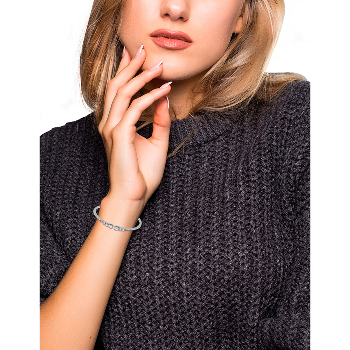 PULSERA GIVENCHY BASIC SILVER PLATEADO