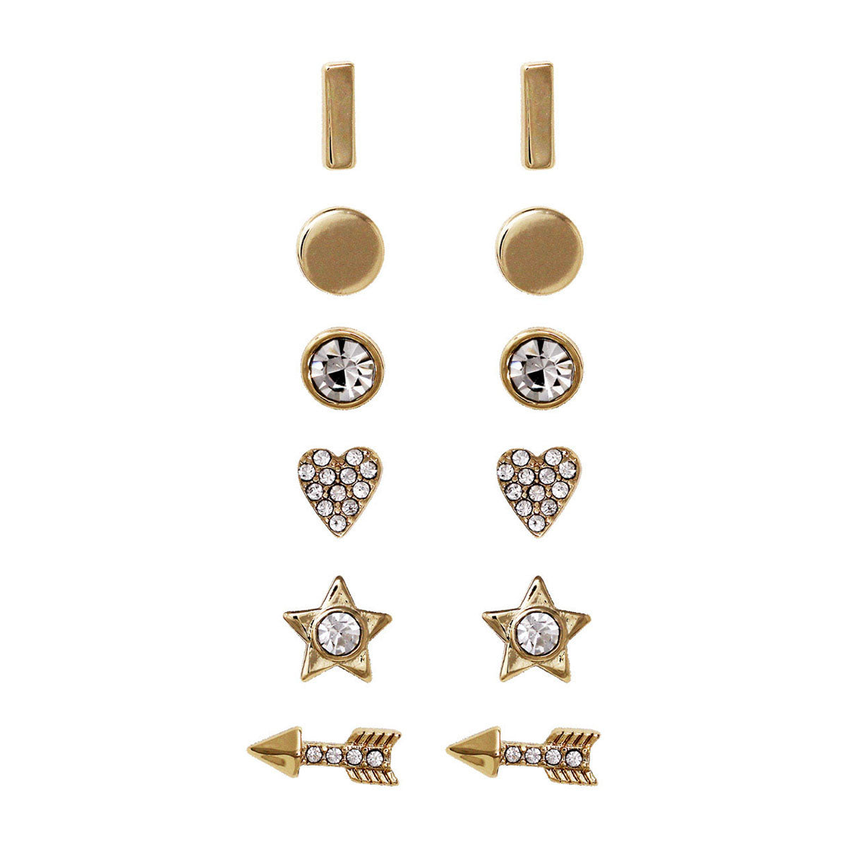 ARETES DKNY CORBIN DORADO