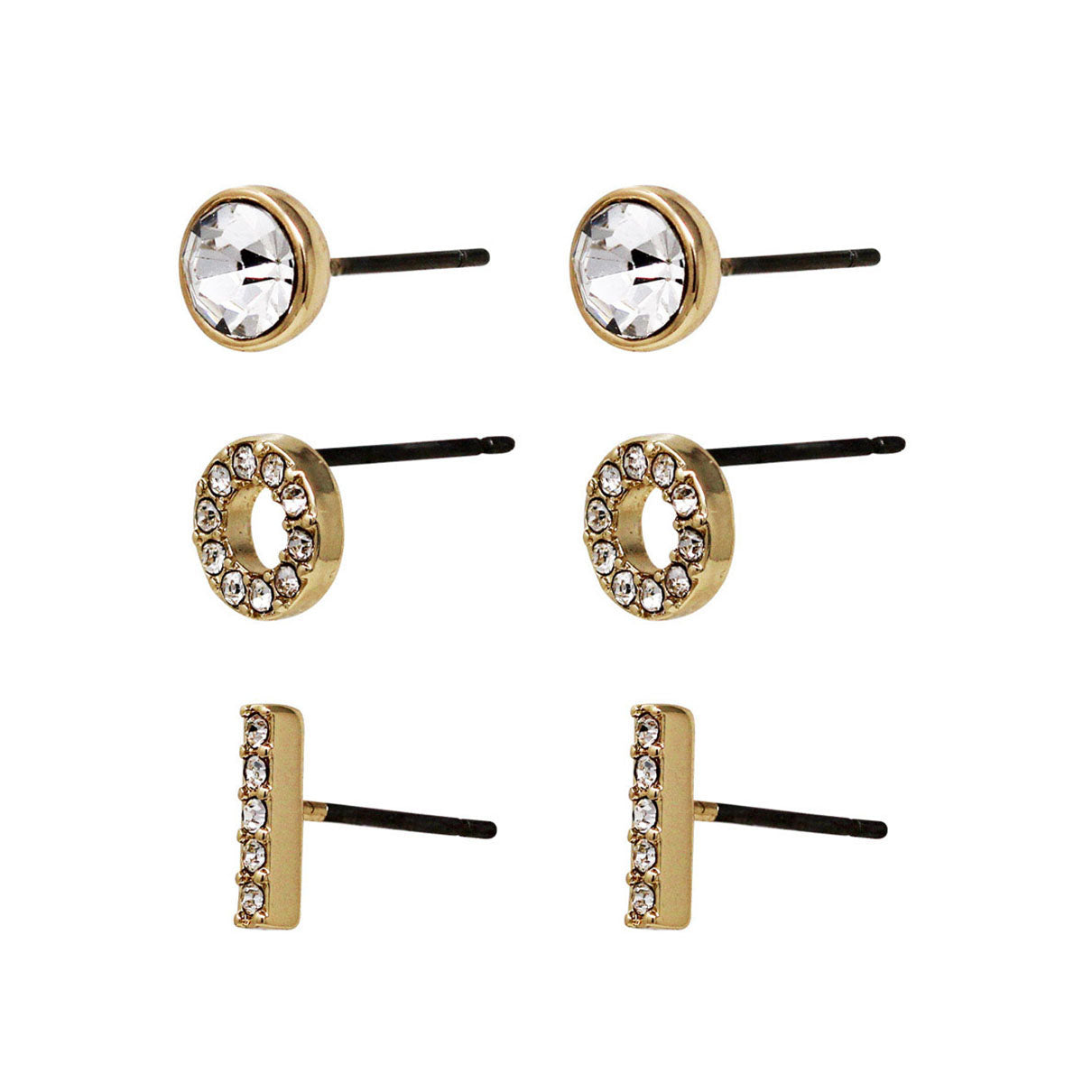 ARETES DKNY CORBIN DORADO