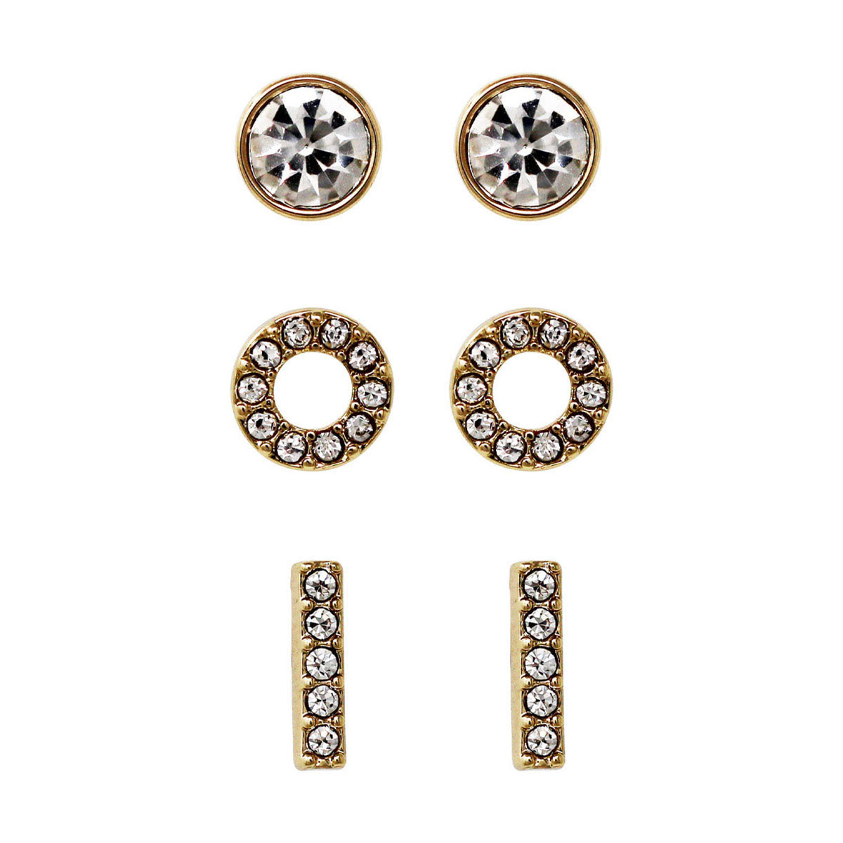ARETES DKNY CORBIN DORADO