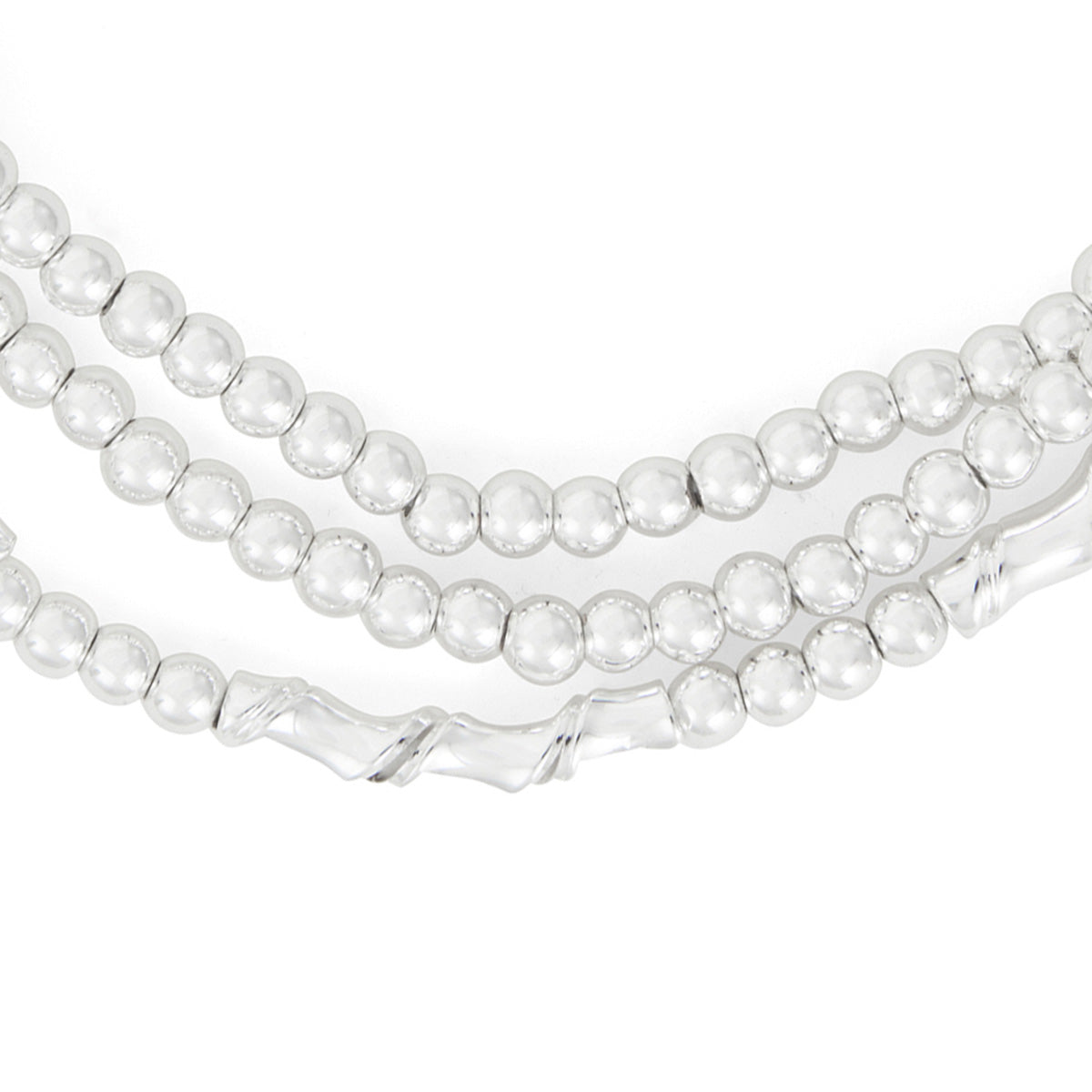 PULSERA NAPIER SILVER SPIRALS PLATEADO