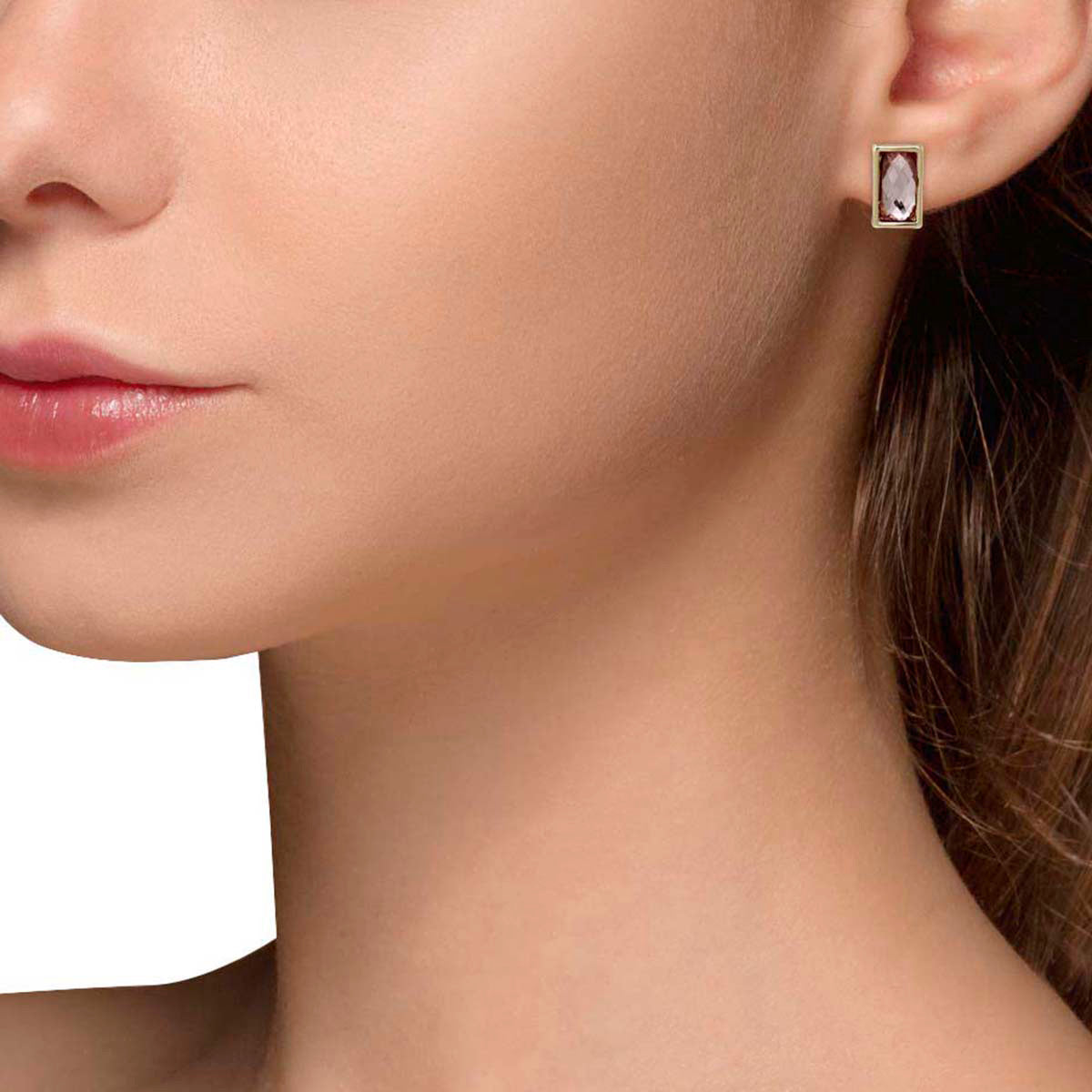 ARETES ANNE KLEIN CHESTNUT DORADO