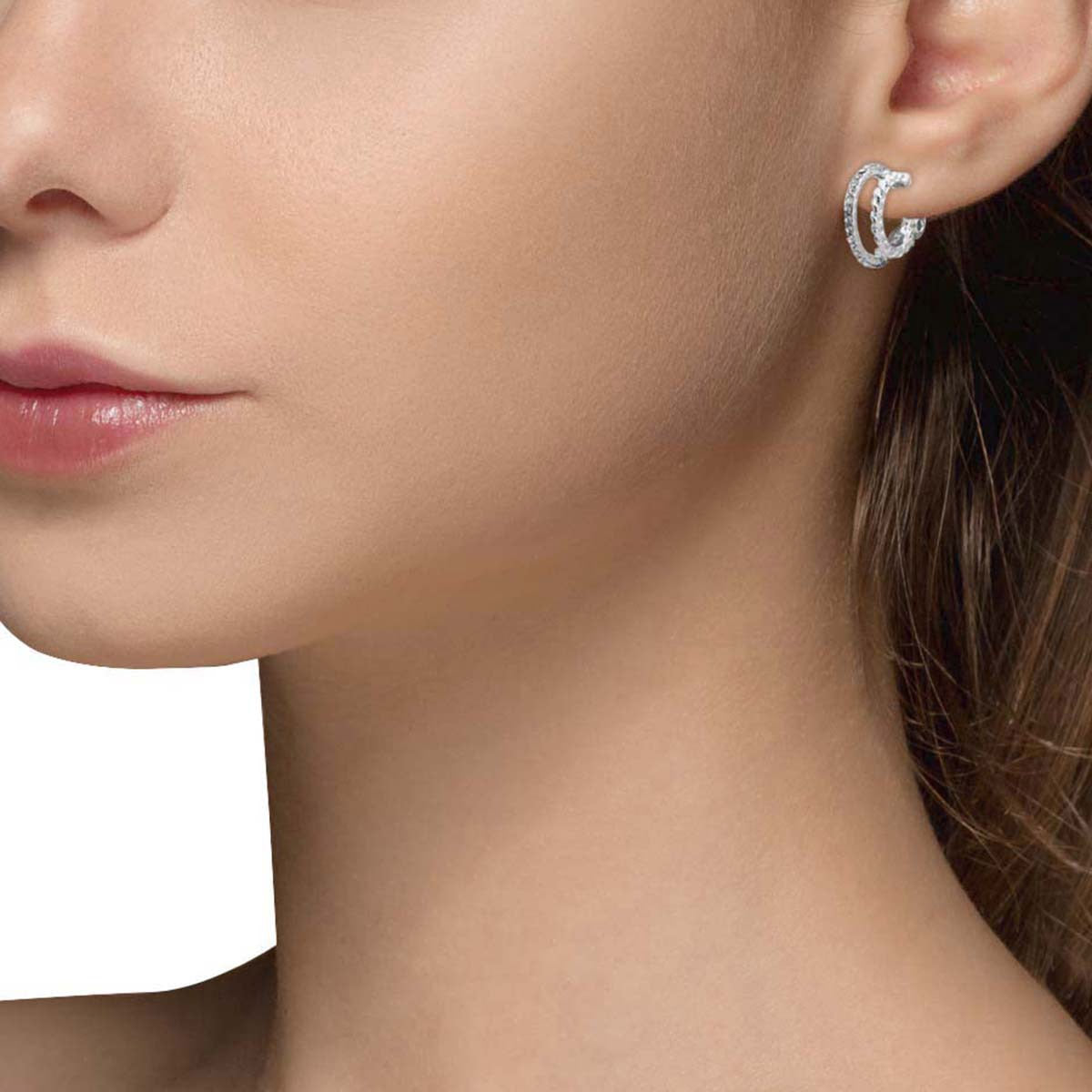 ARETES ANNE KLEIN SILVER BELLE PLATEADO