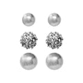 ARETES ANNE KLEIN SILVER LIGHTS DORADO