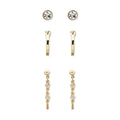 SET ARETES DKNY COLOR DORADO DIFERENTES DISEÃ‘OS 60572170-887