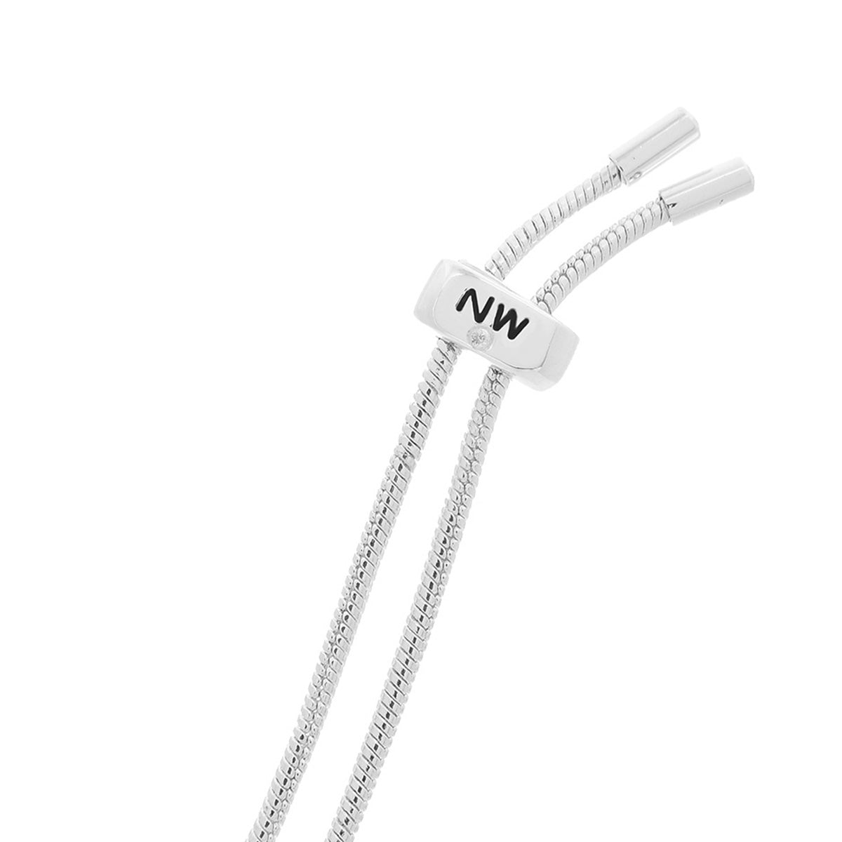 COLLAR NINE WEST FACETED METAL PLATEADO