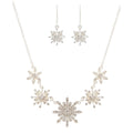 SET NAPIER CRYSTAL FLAKES PLATEADO