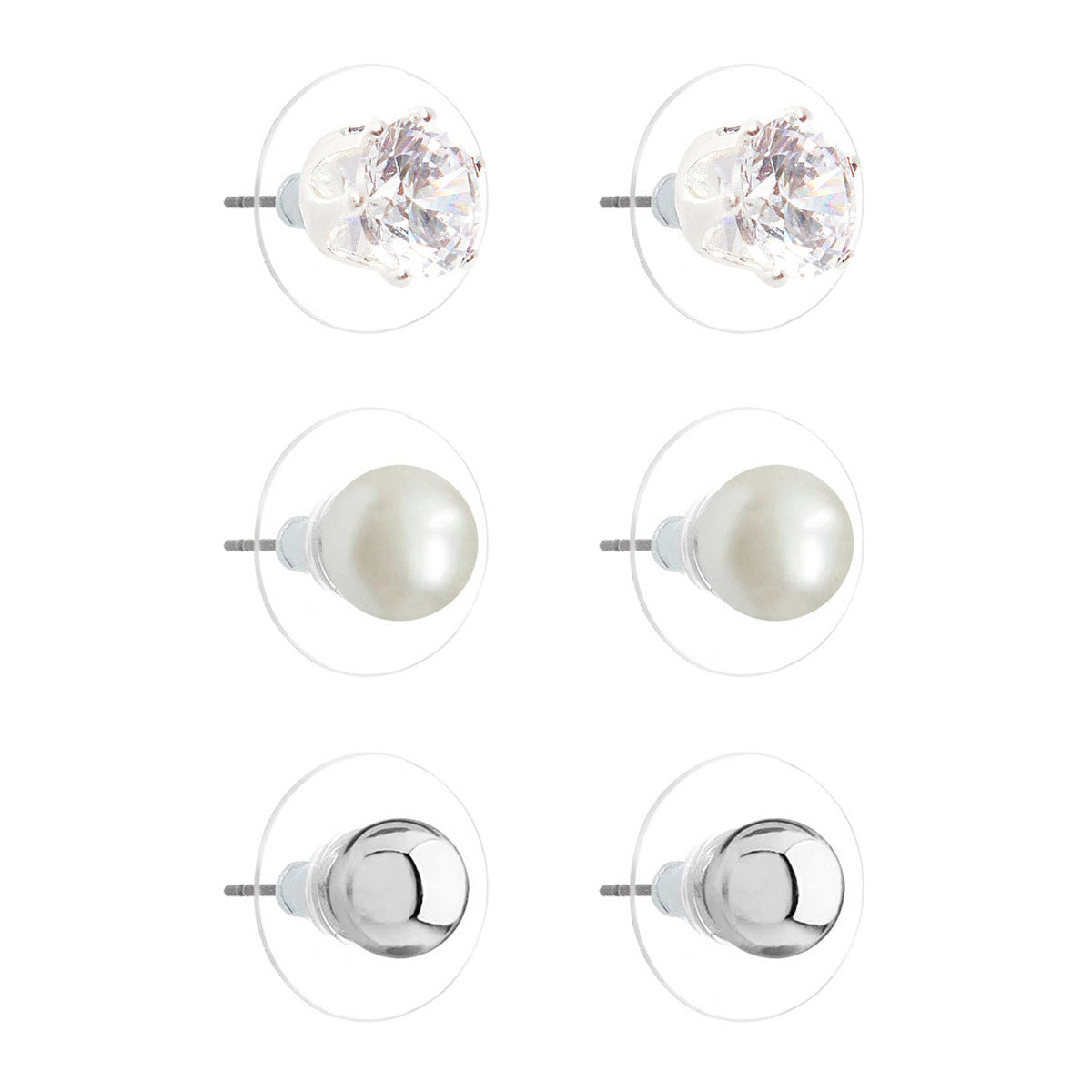 ARETES NAPIER M2 MULTIPLES PLATEADO
