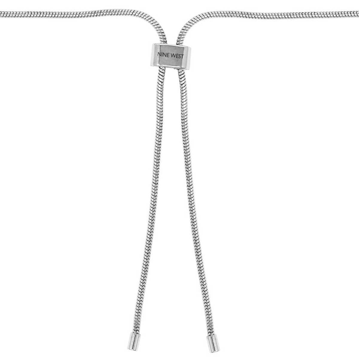COLLAR NINE WEST SILVER JET PLATEADO