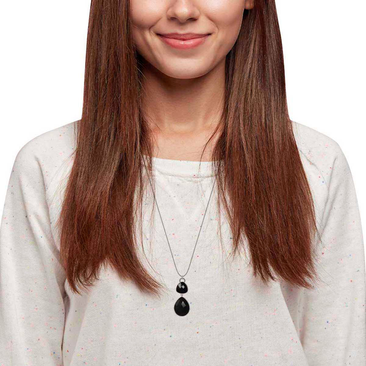 COLLAR NINE WEST SILVER JET PLATEADO