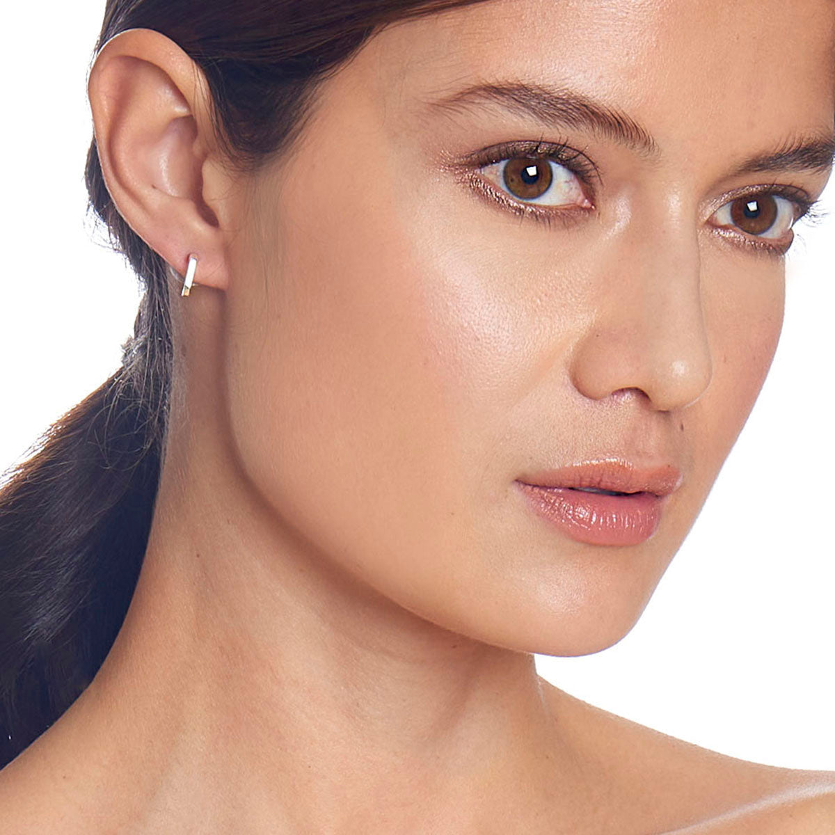 ARETES NINE WEST ANGULAR OVALS TRITONO