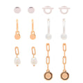ARETES NINE WEST EAR ITEM M2 BITONO