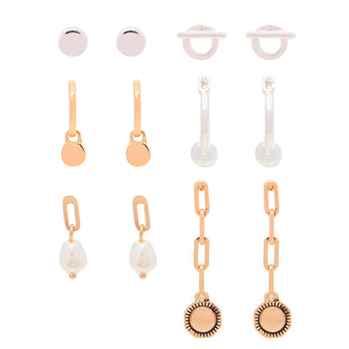 ARETES NINE WEST EAR ITEM M2 BITONO