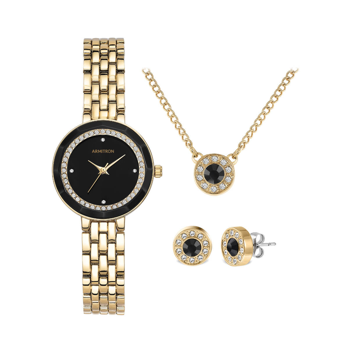 Reloj Armitron Color Dorado 755796Bkgpst