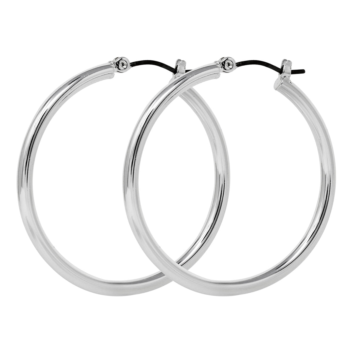 ARETES NINE WEST BASIC NW SILVER PLATEADO