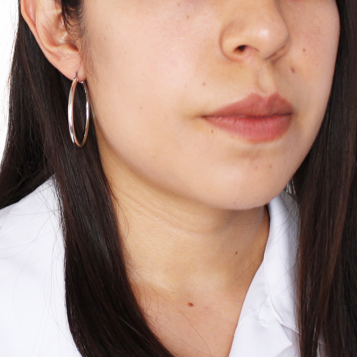 ARETES NINE WEST BASIC NW SILVER PLATEADO