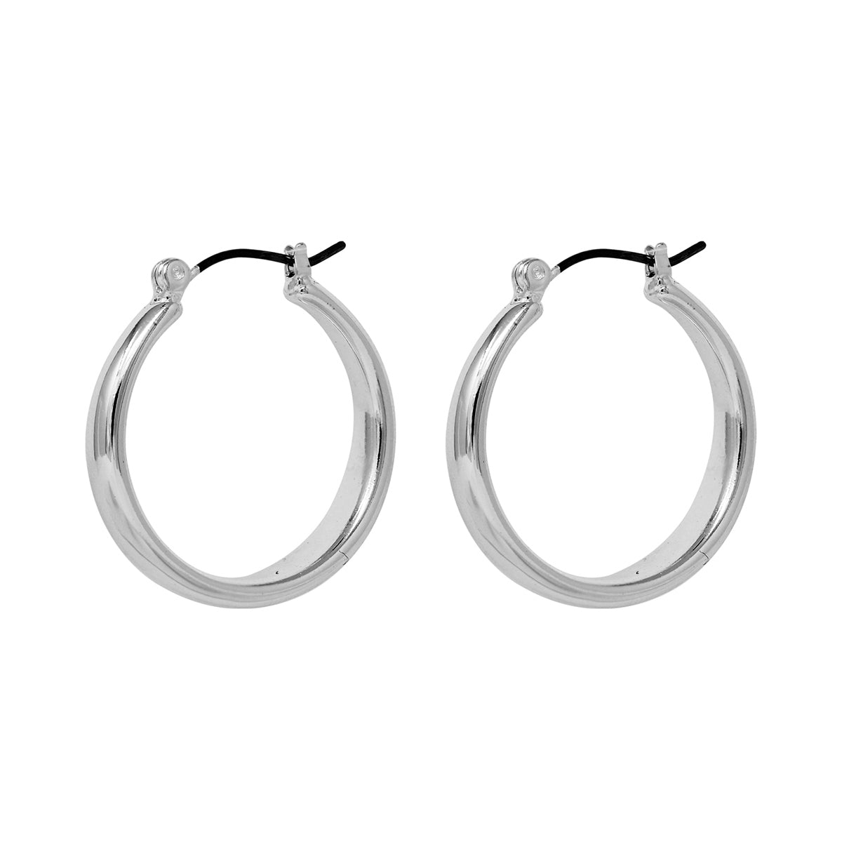 ARETES NINE WEST BASIC NW SILVER PLATEADO