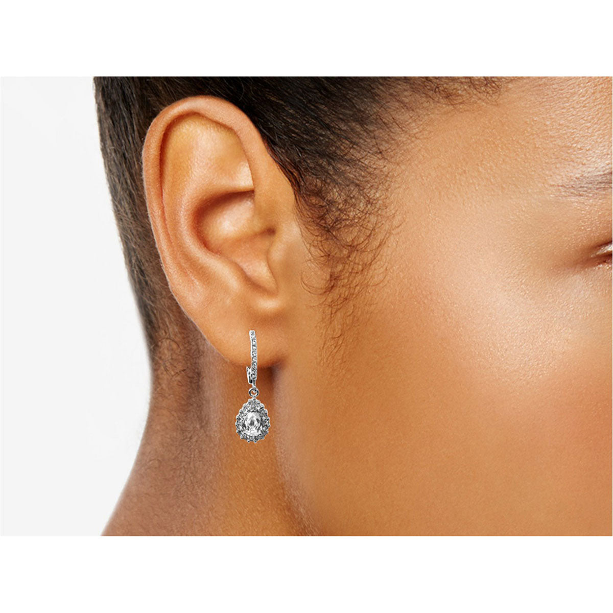 ARETES GIVENCHY BASIC SILVER PLATEADO