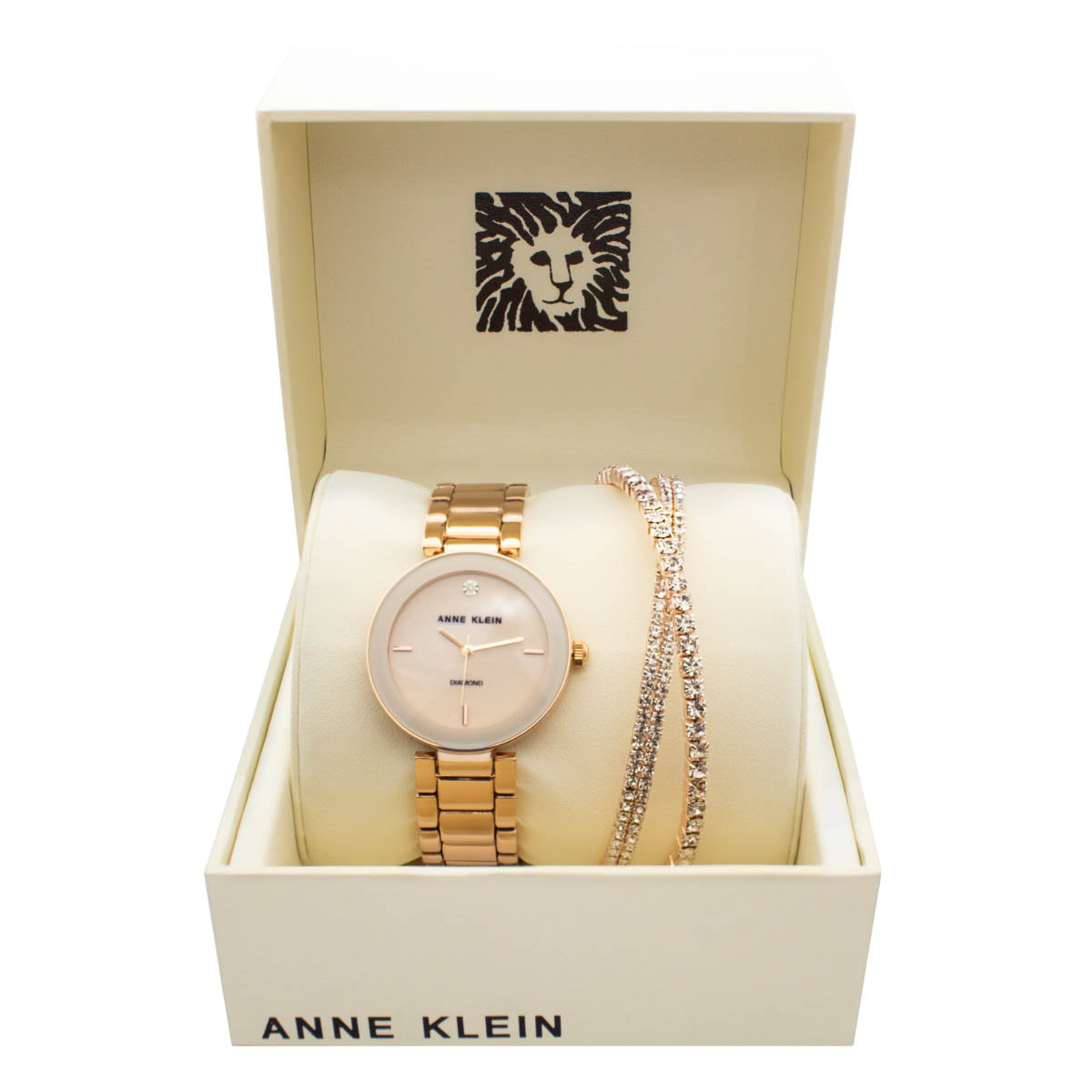 Reloj Anne Klein Color Oro Rosa Ak362Boxrg
