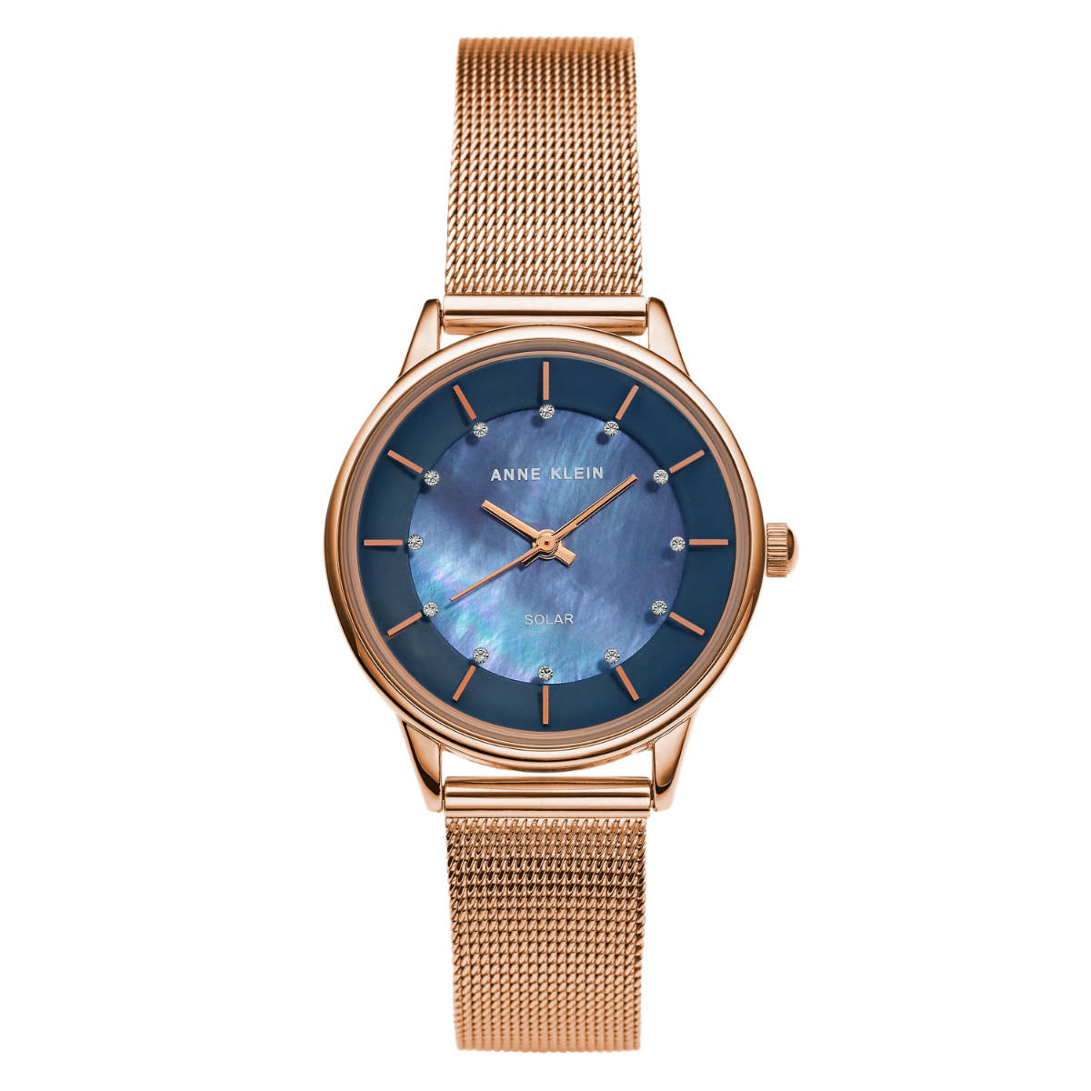 Reloj Anne Klein Color Oro Rosa Ak3722Nmrg