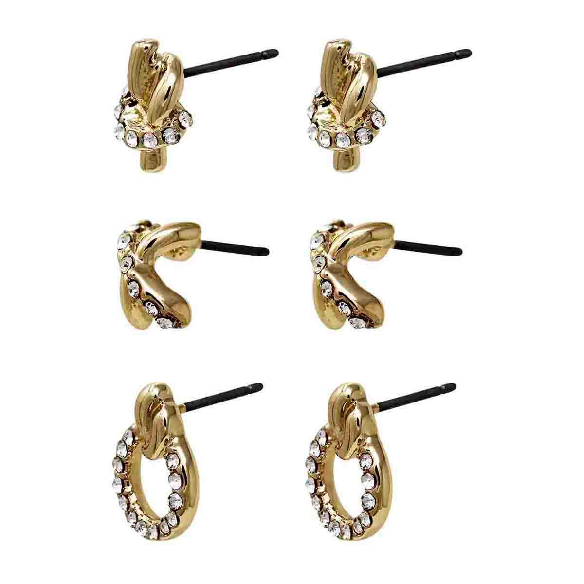 ARETES ANNE KLEIN PARIS DORADO