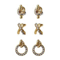 ARETES ANNE KLEIN PARIS DORADO