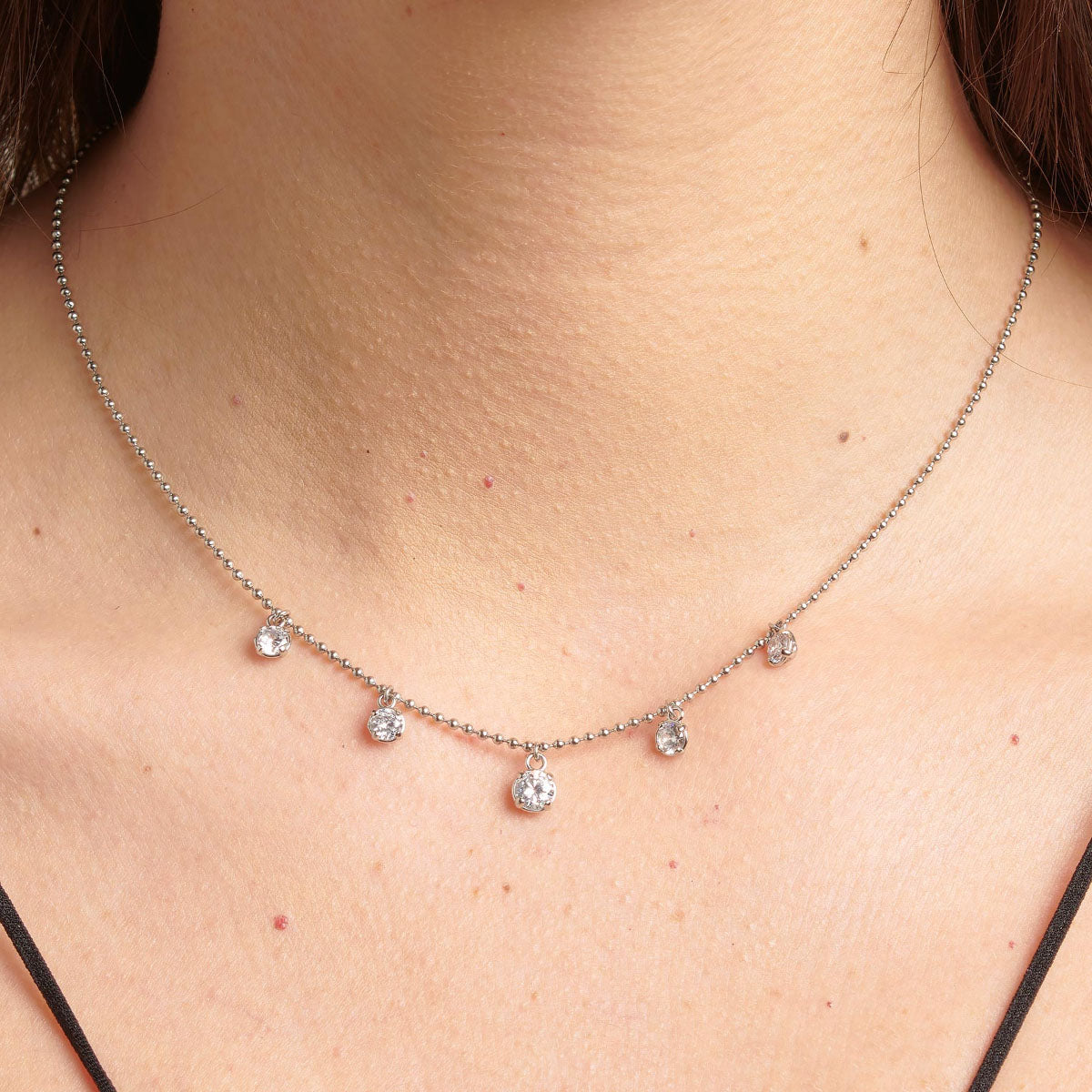 COLLAR BROSWAY DESIDERI PLATEADO