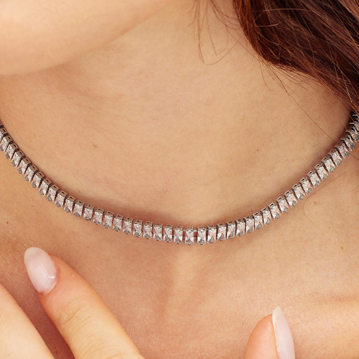 COLLAR BROSWAY DESIDERI PLATEADO