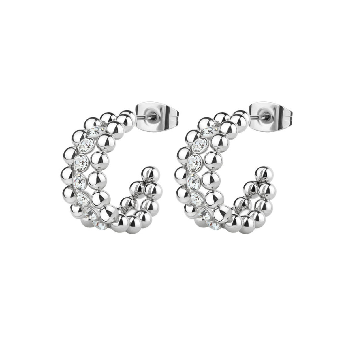 ARETES BROSWAY PERFECT PLATEADO