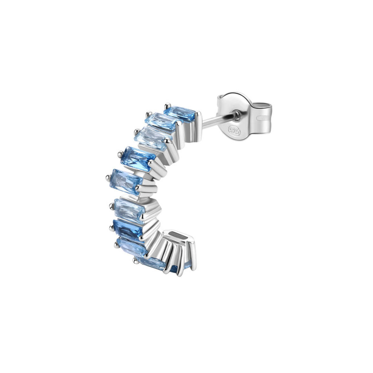 ARETE SOLITARIO BROSWAY COLOR PLATEADO FORMA COLGANTE FCL10