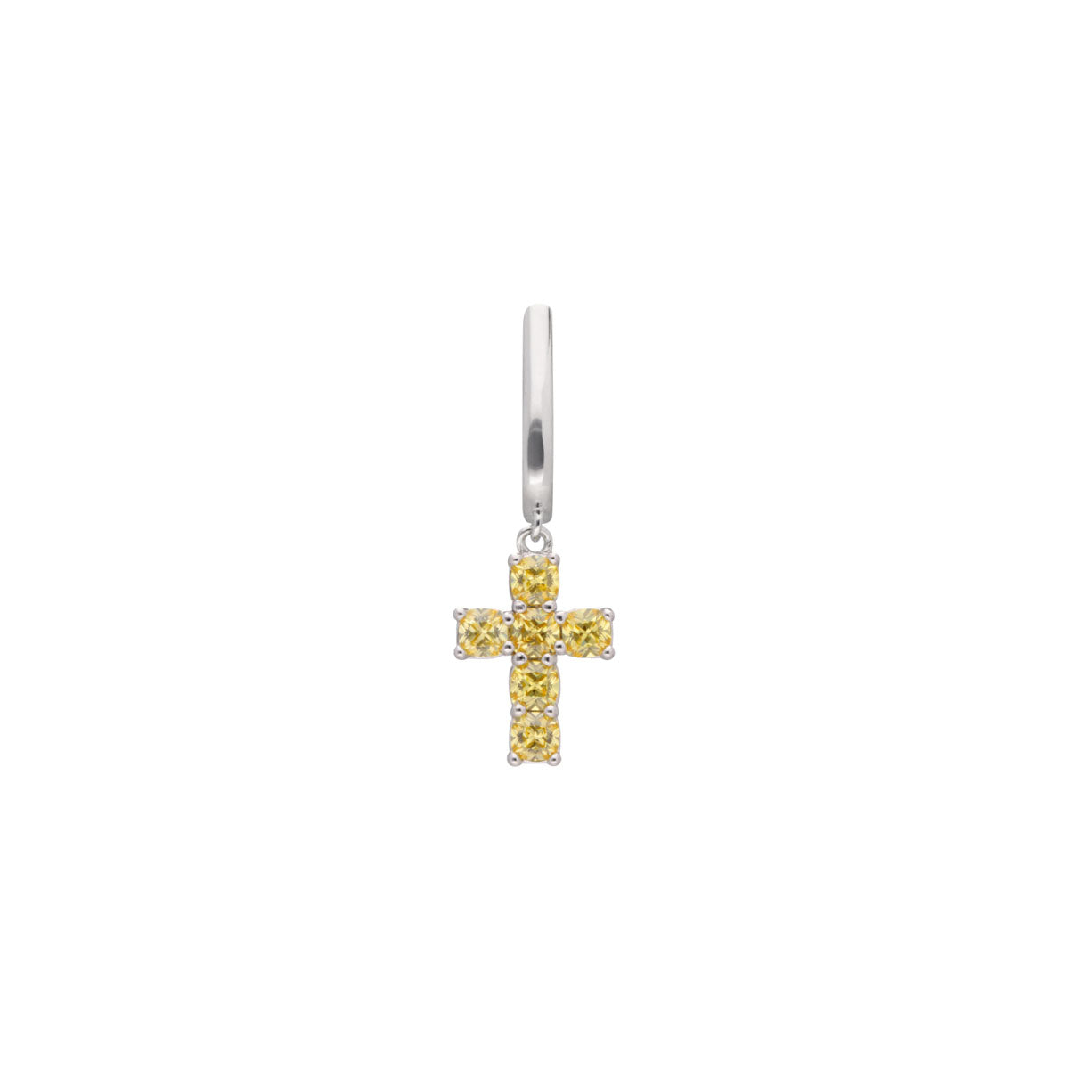 ARETE SOLITIARIO BROSWAY COLOR PLATEADO FORMA ARRACADA FEY09