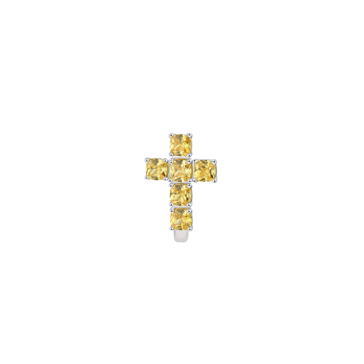 ARETE SOLITARIO BROSWAY COLOR PLATEADO FORMA ARRACADA FEY10