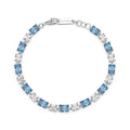 PULSERA BROSWAY FANCY CLOUD LIGHT BLUE PLATEADO