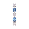 ARETE SOLITARIO BROSWAY FANCY FREEDOM BLUE PLATEADO