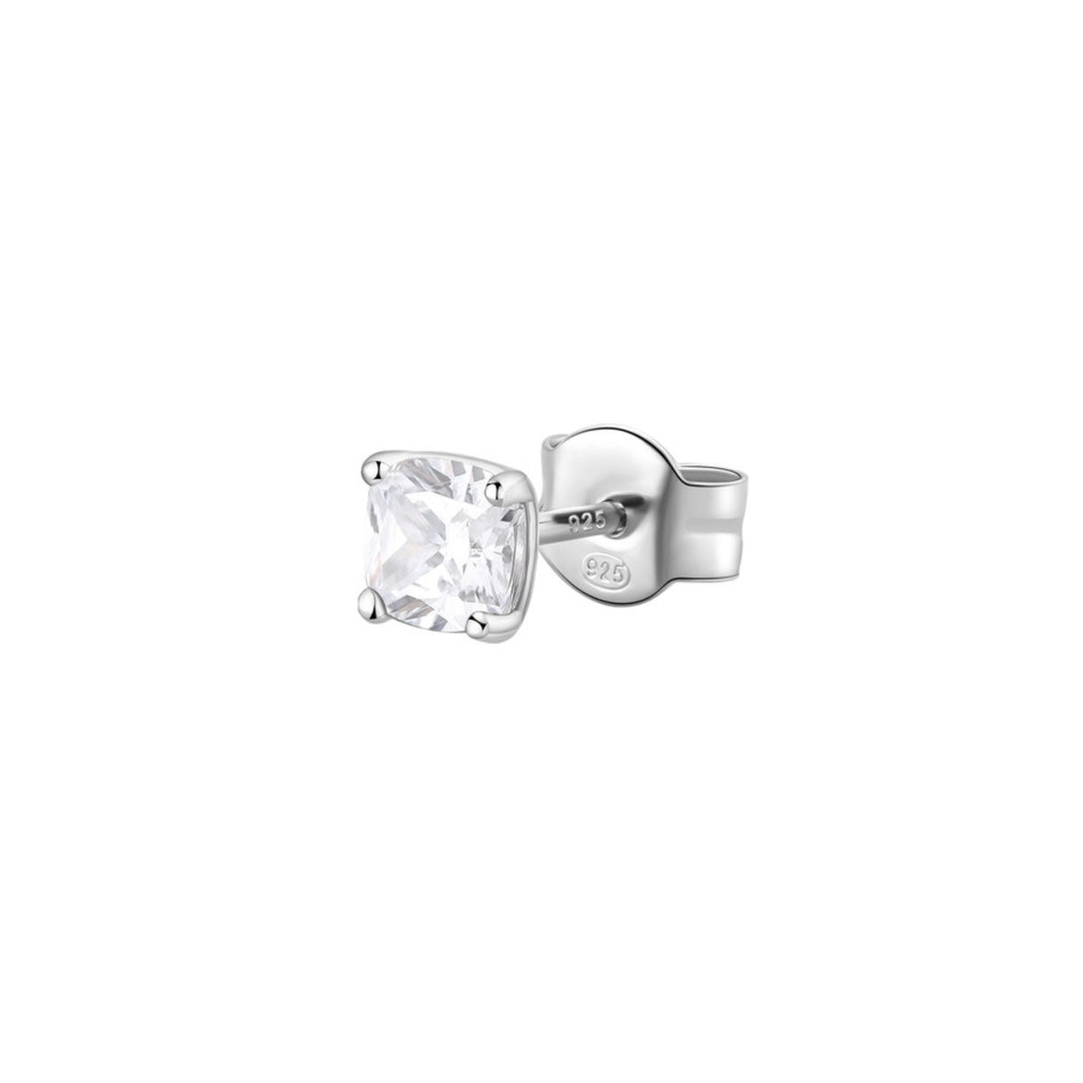 ARETE SOLITARIO BROSWAY COLOR PLATEADO FORMA BOTÃ“N FIW07