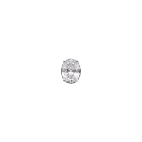 ARETE SOLITARIO BROSWAY COLOR PLATEADO FORMA BOTÃ“N FIW08