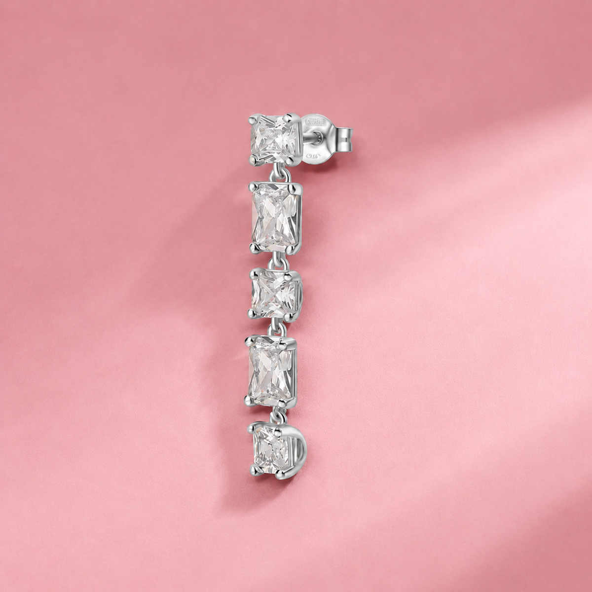 ARETE SOLITARIO BROSWAY FANCY INFINITE WHITE PLATEADO
