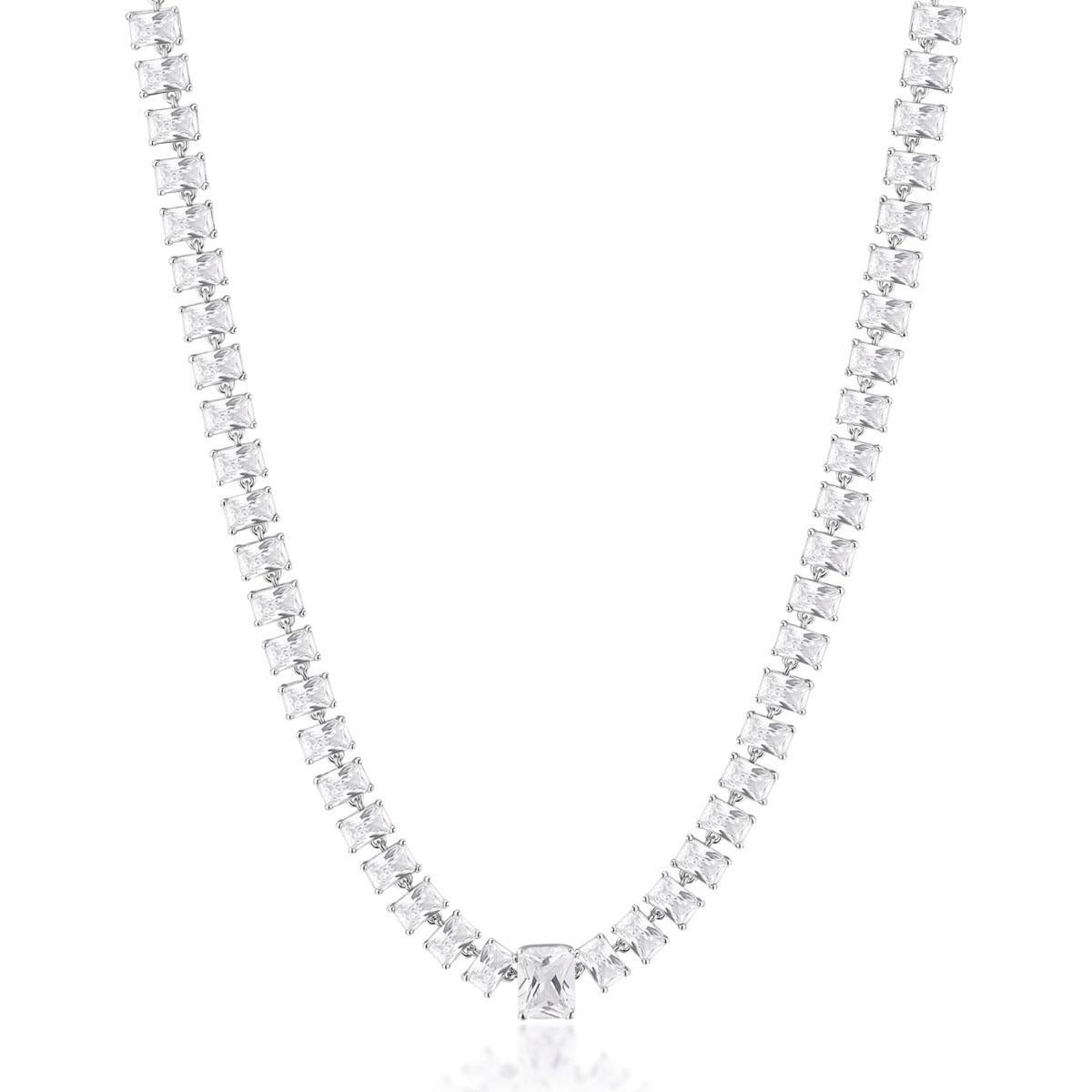 Collar BROSWAY COLOR PLATEADO FORMA GARGANTILLA FIW39