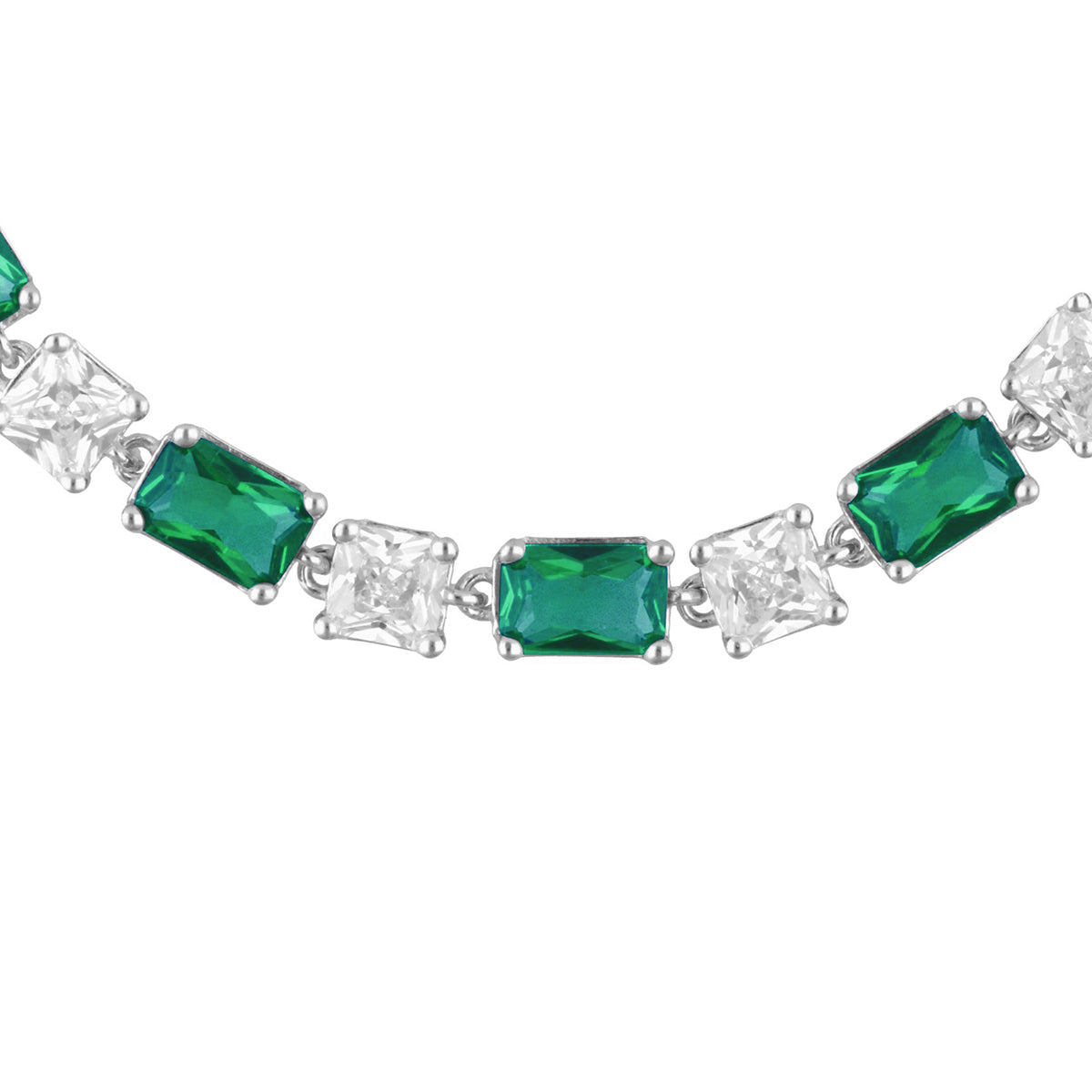 PULSERA BROSWAY FANCY LIFE GREEN PLATEADO